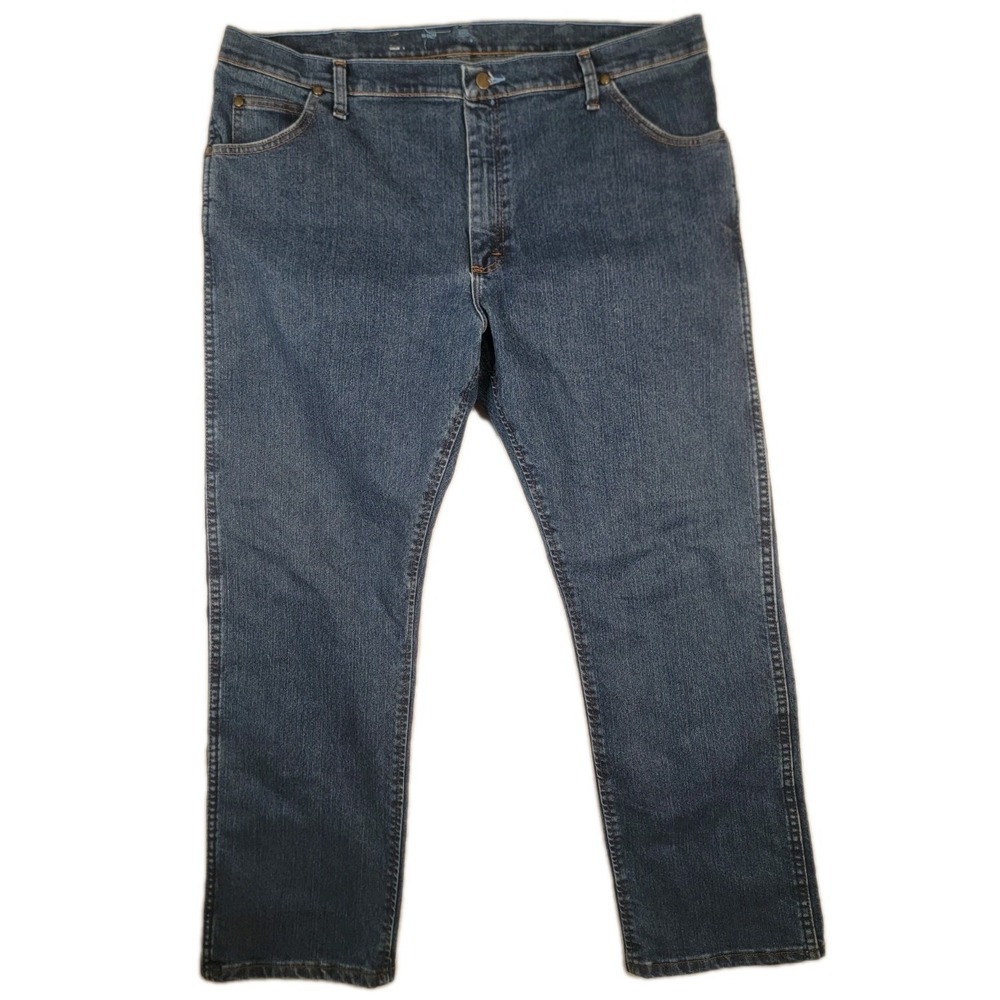 Wrangler Premium Performance Cowboy Cut Jeans 40x30‎ Blue Regular Fit 47MAVMR